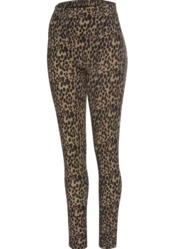 Homewear-Leggings|Buffalo Leggings Camelfarben-Schwarz-Leo