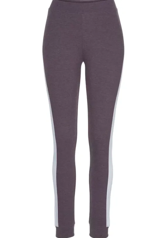 Homewear-Leggings|Arizona Leggings Anthrazit-Meliert, Pflaume