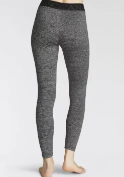 Homewear-Leggings|LASCANA ACTIVE Leggings Schwarz-Meliert