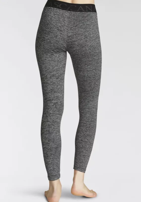 Homewear-Leggings|LASCANA ACTIVE Leggings Schwarz-Meliert