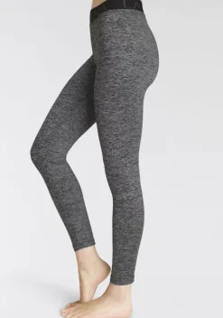 Homewear-Leggings|LASCANA ACTIVE Leggings Schwarz-Meliert