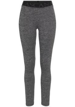 Homewear-Leggings|LASCANA ACTIVE Leggings Schwarz-Meliert