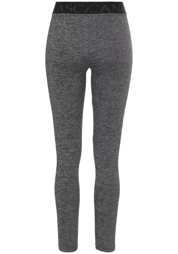 Homewear-Leggings|LASCANA ACTIVE Leggings Schwarz-Meliert