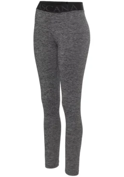 Homewear-Leggings|LASCANA ACTIVE Leggings Schwarz-Meliert
