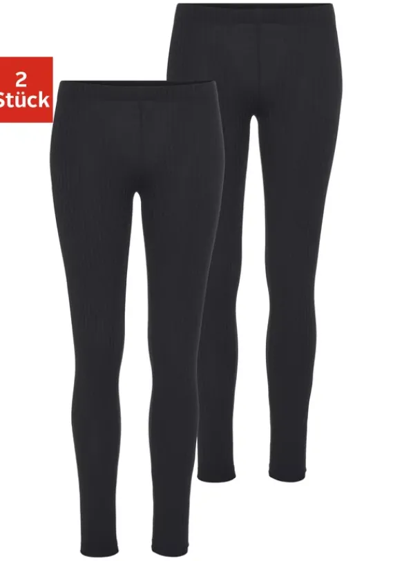 Homewear-Leggings|Vivance Leggings Schwarz, Schwarz