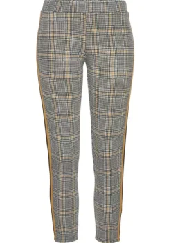Homewear-Leggings|Bench. 7/8-Leggings Kariert-Curry