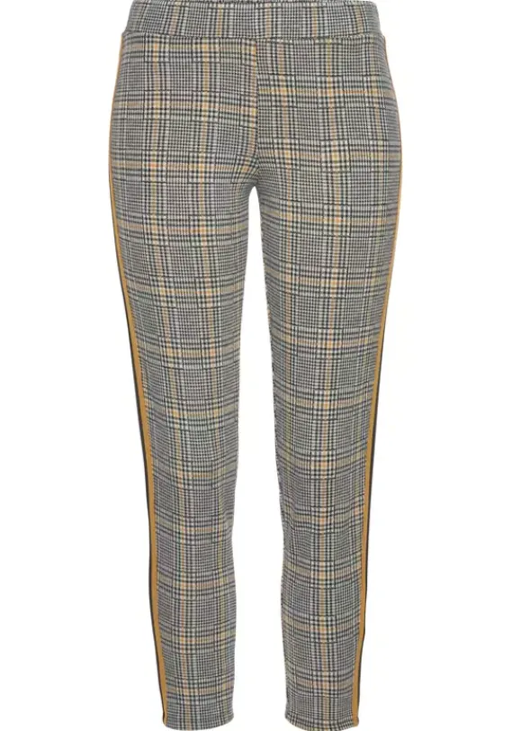 Homewear-Leggings|Bench. 7/8-Leggings Kariert-Curry