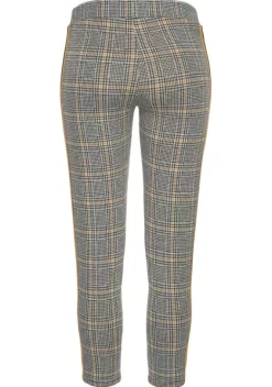 Homewear-Leggings|Bench. 7/8-Leggings Kariert-Curry