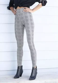 Homewear-Leggings|Buffalo Leggings Schwarz-Weis