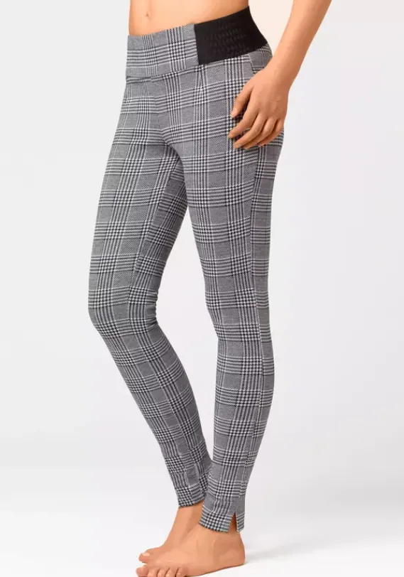 Homewear-Leggings|Buffalo Leggings Schwarz-Weis