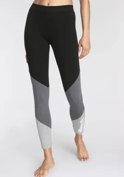 Homewear-Leggings|Bench. Leggings Schwarz-Anthrazit-Grau