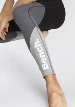 Homewear-Leggings|Bench. Leggings Schwarz-Anthrazit-Grau