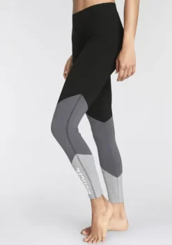 Homewear-Leggings|Bench. Leggings Schwarz-Anthrazit-Grau