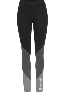 Homewear-Leggings|Bench. Leggings Schwarz-Anthrazit-Grau