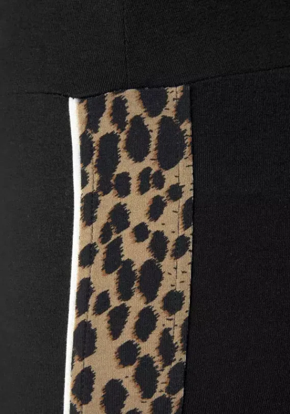 Homewear-Leggings|Buffalo Leggings Schwarz-Gemustert