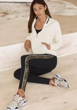 Homewear-Leggings|Buffalo Leggings Schwarz-Gemustert