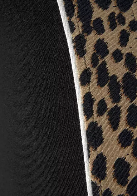 Homewear-Leggings|Buffalo Leggings Schwarz-Gemustert