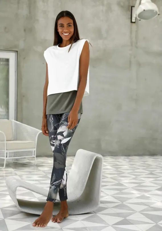 LASCANA ACTIVE Homewear-Leggings<Leggings"Tropical"