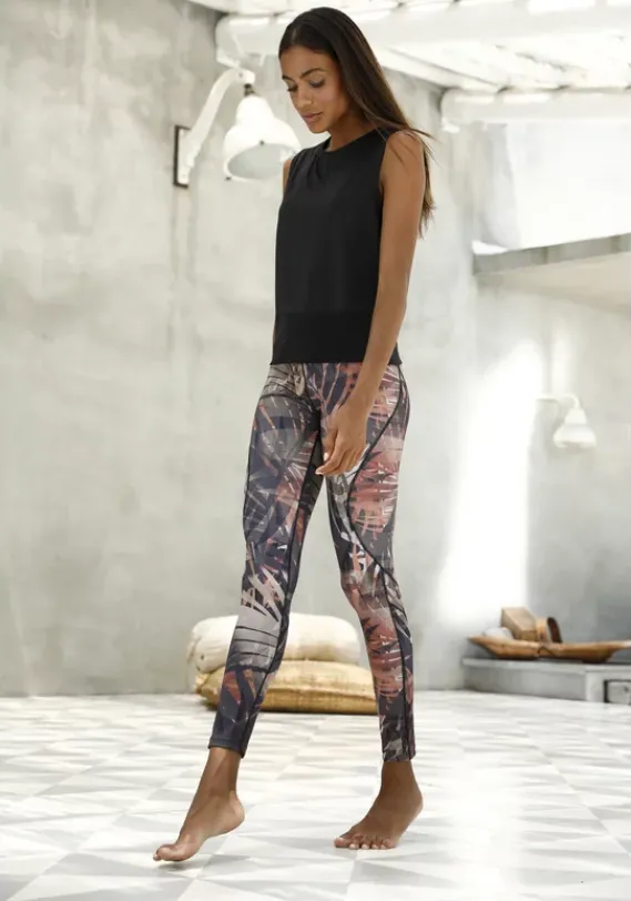 LASCANA ACTIVE Homewear-Leggings<Leggings"Tropical"
