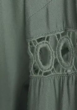 Blusen|LASCANA Longbluse Dunkelgrun