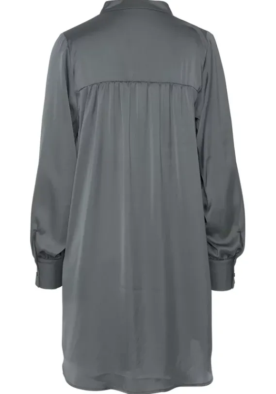 Blusen|LASCANA Longbluse Dunkelgrau