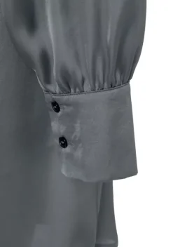 Blusen|LASCANA Longbluse Dunkelgrau