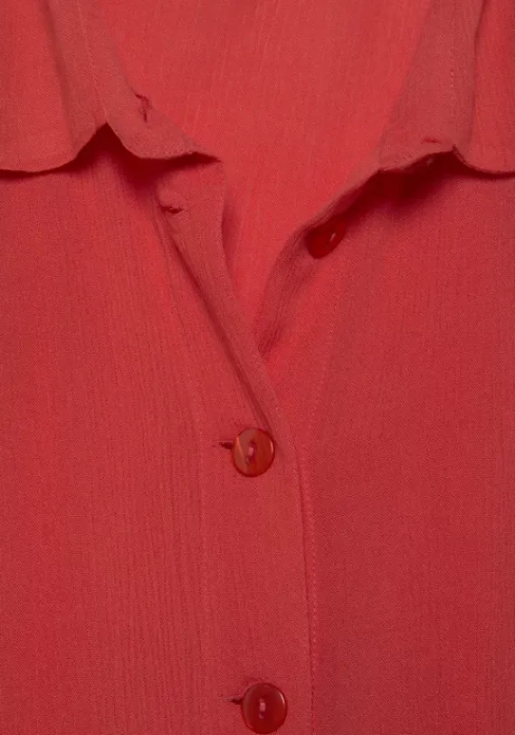 Blusen|LASCANA Longbluse Korallrot