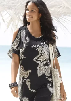 Damenshirts|LASCANA Longshirt Bedruckt