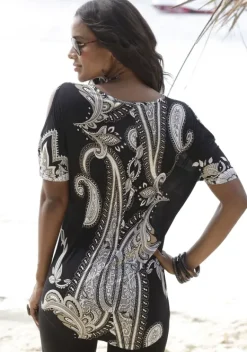 Damenshirts|LASCANA Longshirt Bedruckt