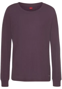 Damenshirts|s.Oliver Longsleeve Bordeaux