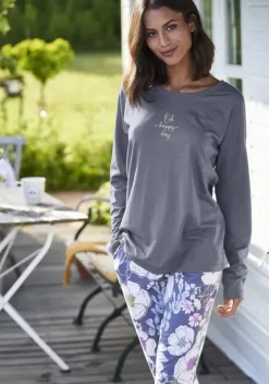 Damenshirts|Vivance Dreams Longsleeve Dunkelblau