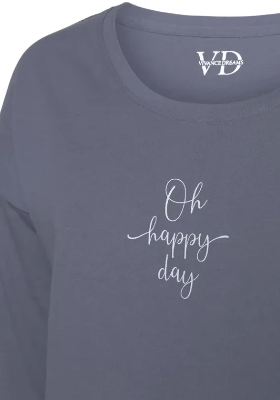 Damenshirts|Vivance Dreams Longsleeve Dunkelblau