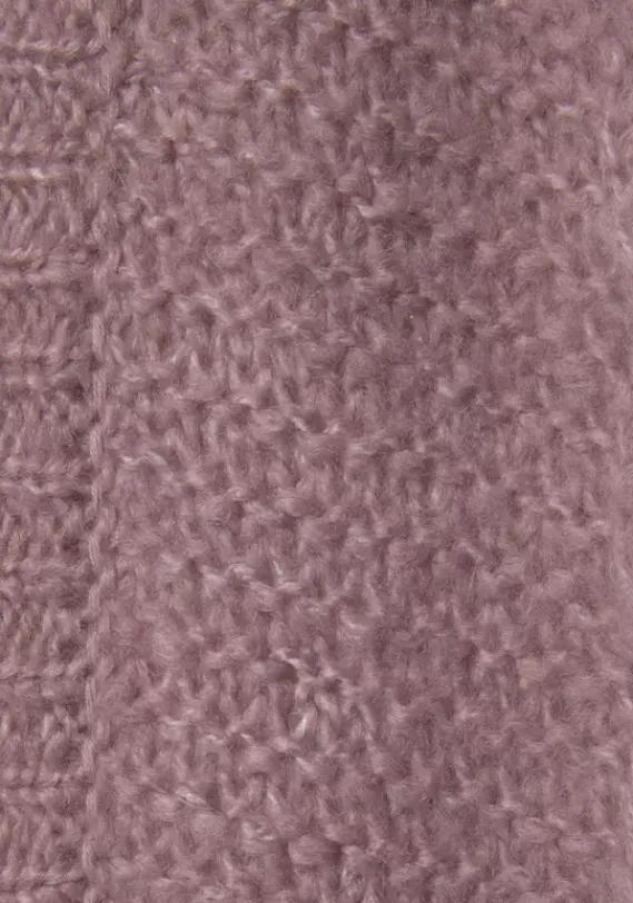 Jacken & Mantel|LASCANA Longstrickjacke Dunkelrose