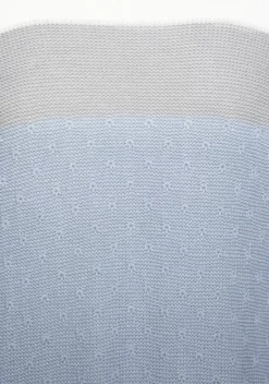 Jacken & Mantel|LASCANA Longstrickjacke Blau-Creme-Grau