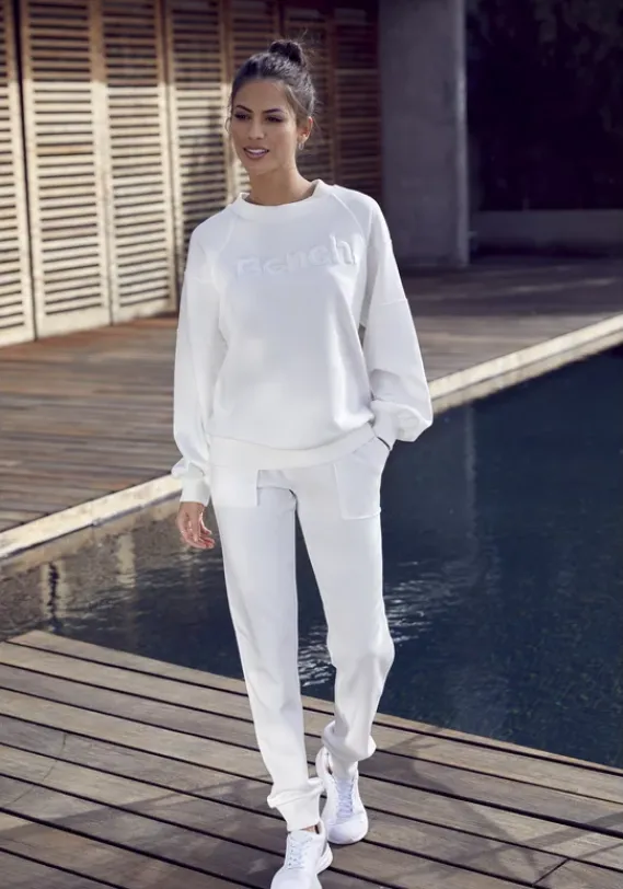 Relaxhosen|Bench. Loungehose Cream-Weis