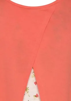 Maxikleider|s.Oliver Maxikleid Koralle-Bedruckt