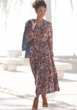 Strandkleider|LASCANA Maxikleid Floral-Bedruckt