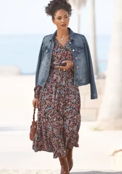 Strandkleider|LASCANA Maxikleid Floral-Bedruckt