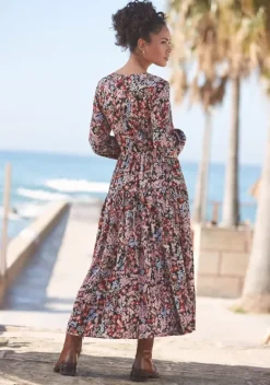 Strandkleider|LASCANA Maxikleid Floral-Bedruckt