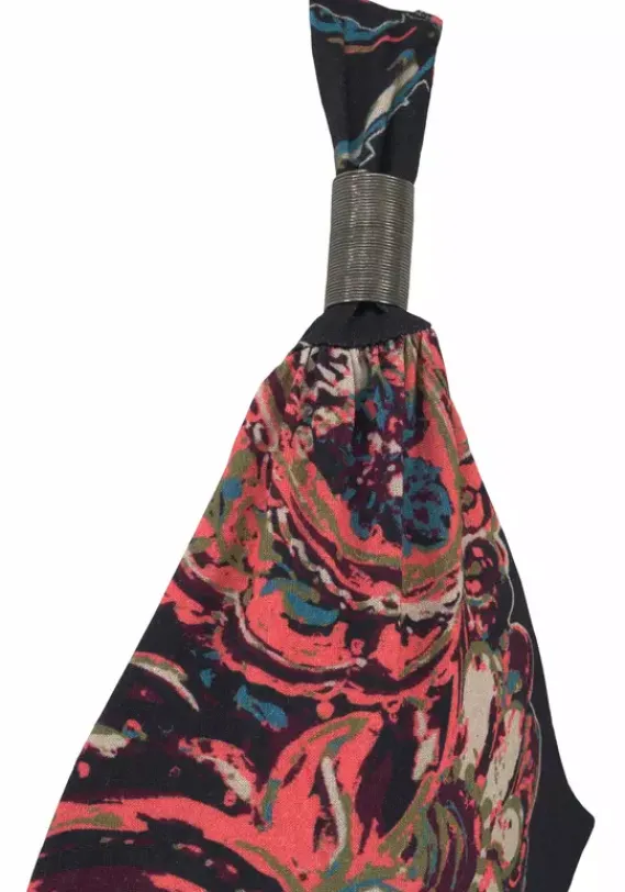 Strandkleider|LASCANA Maxikleid Schwarz-Bedruckt