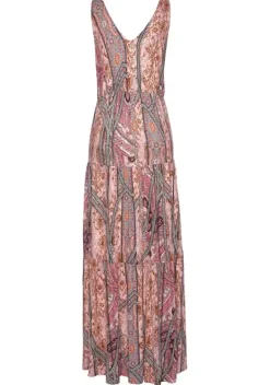 Maxikleider|Buffalo Maxikleid Rosa-Bedruckt