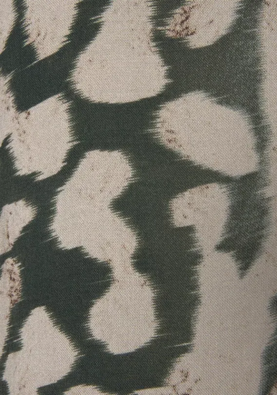 Strandkleider|LASCANA Maxikleid Grun-Taupe-Bedruckt