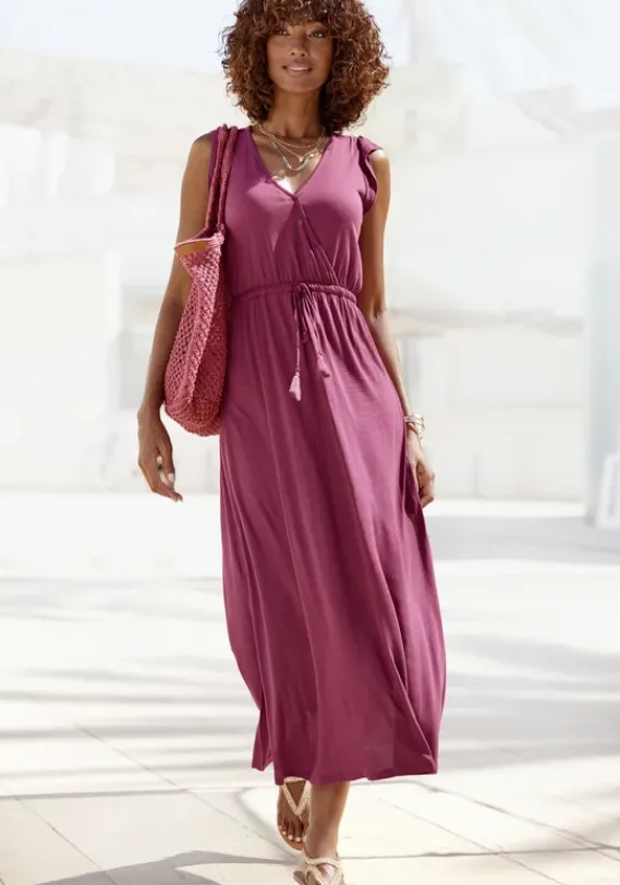 Strandkleider|Vivance Maxikleid Mauve
