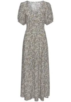 Maxikleider|Vivance Maxikleid Grau-Bedruckt