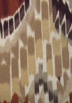 Strandkleider|LASCANA Maxikleid Braun-Bedruckt