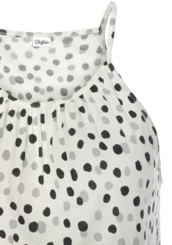 Maxikleider|Buffalo Maxikleid Weis-Bedruckt