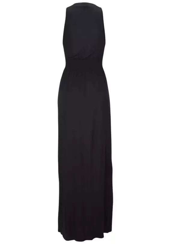 Strandkleider|LASCANA Maxikleid Schwarz