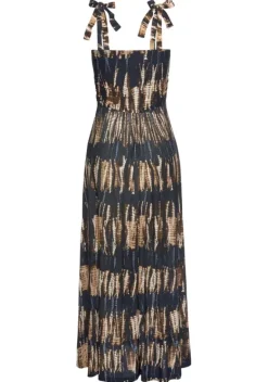 Maxikleider|Buffalo Maxikleid Marine-Bedruckt