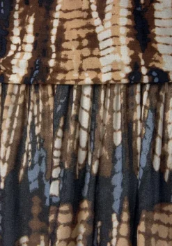 Maxikleider|Buffalo Maxikleid Marine-Bedruckt