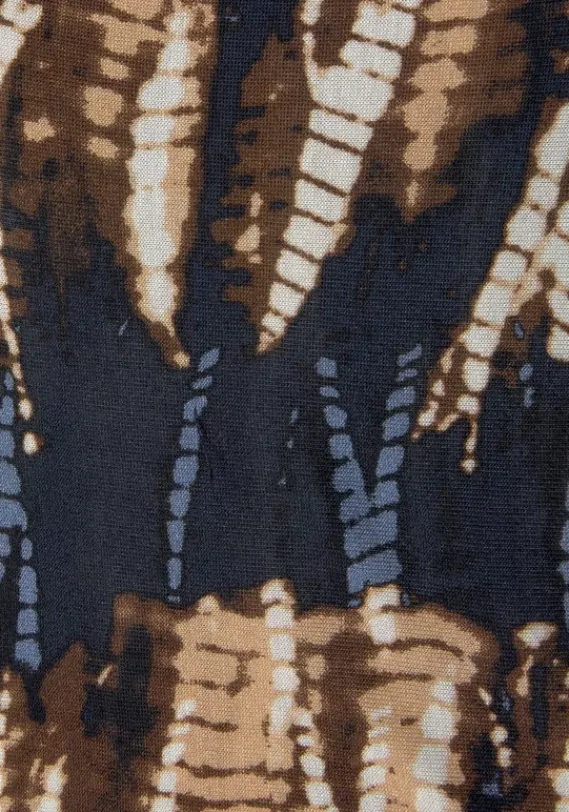 Maxikleider|Buffalo Maxikleid Marine-Bedruckt